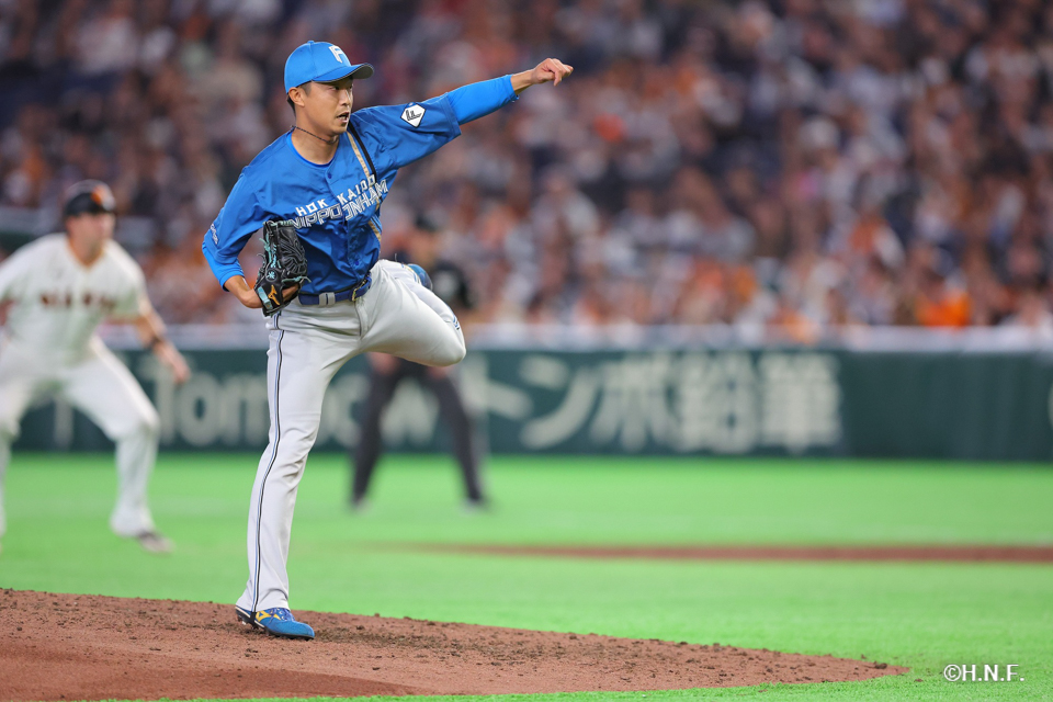 6回、二番手の島本投手