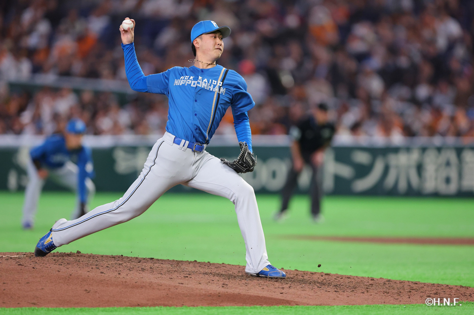 8回、四番手の柳川投手