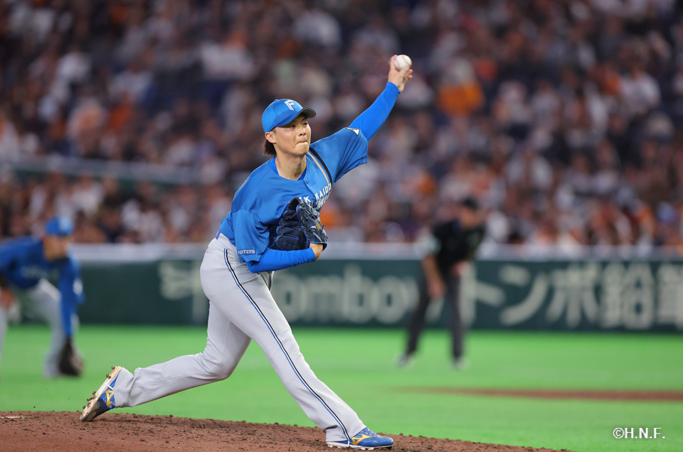 9回、五番手の山﨑福投手