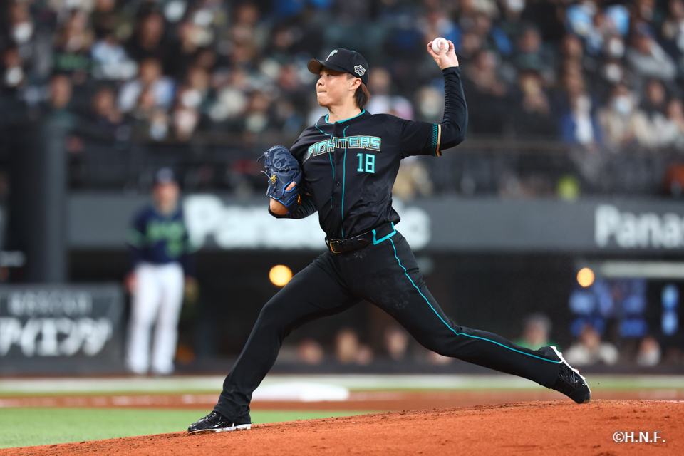 5回、二番手の山﨑福投手