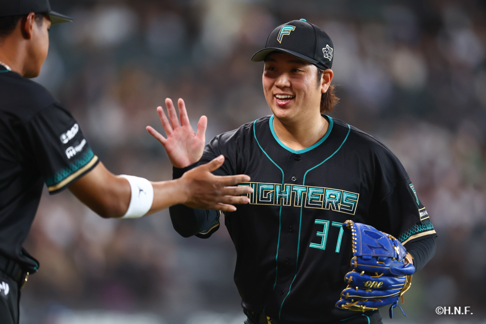 9回表を抑えた古林投手