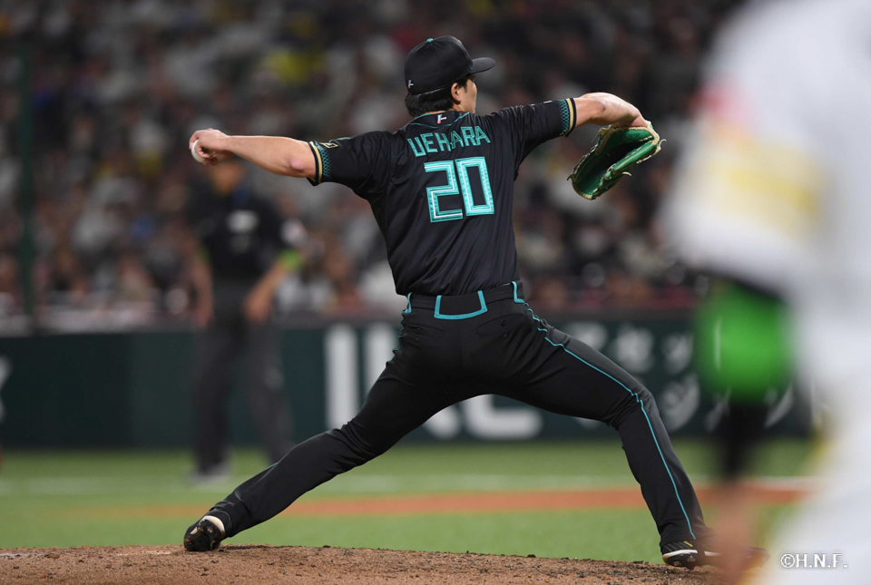 6回裏、上原投手