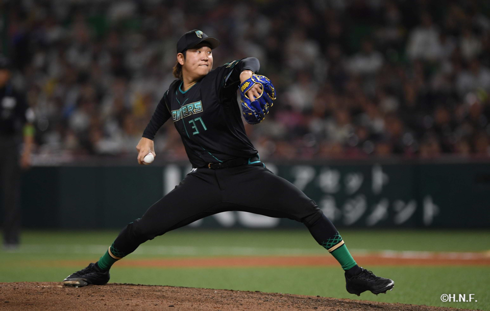 8回裏、古林投手