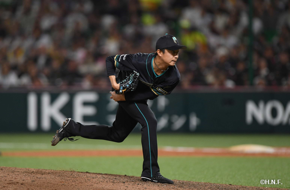 8回裏、島本投手
