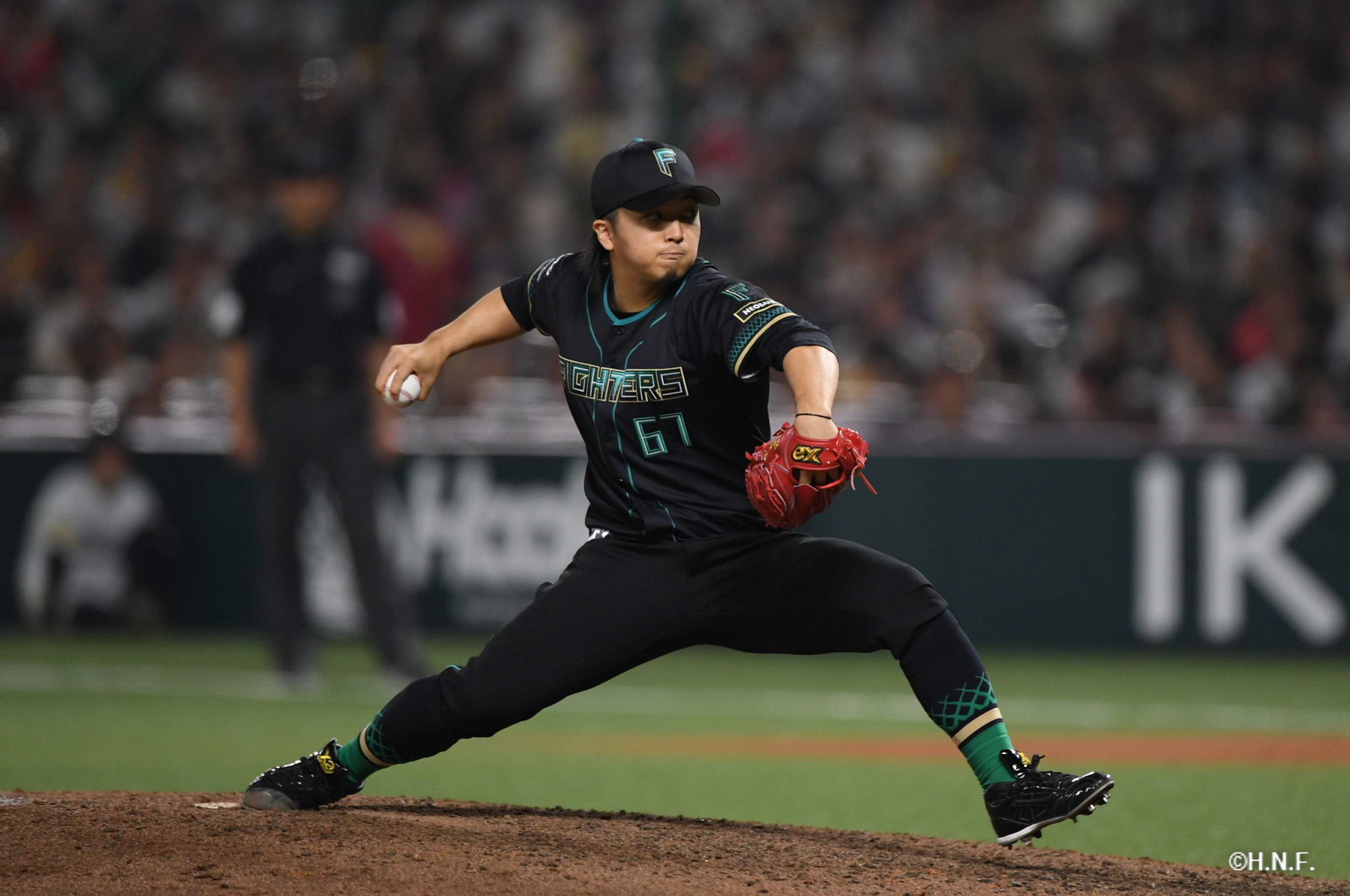 7回裏、山本投手