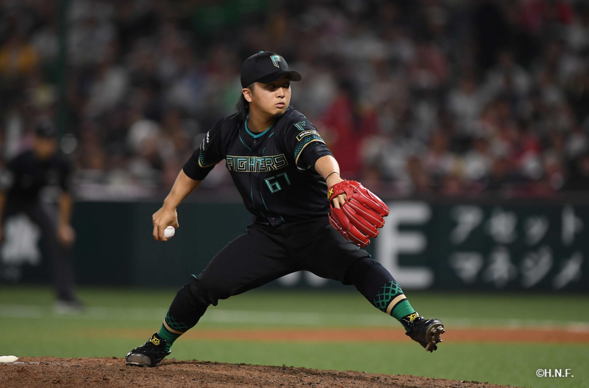 8回裏、山本投手