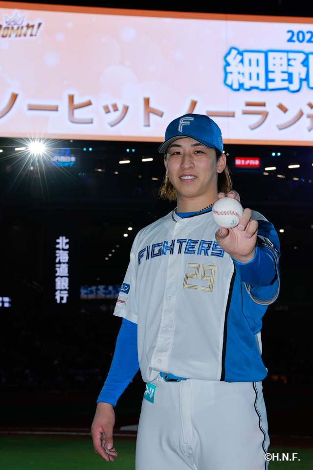 ノーヒットノーランを達成した細野投手06