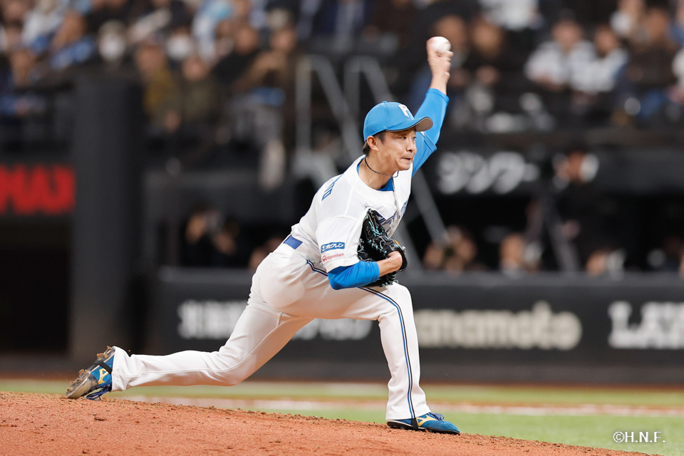 7回表、島本投手01