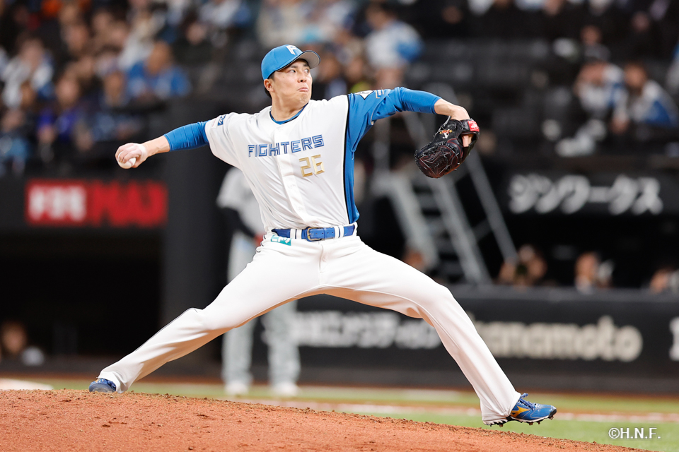 8回表、田中正義投手