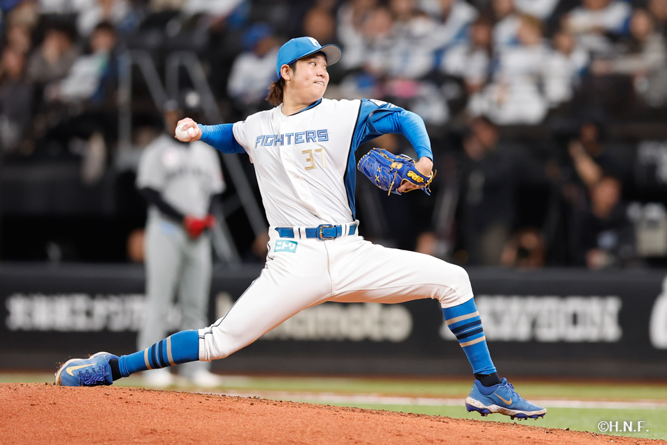 8回表、古林投手