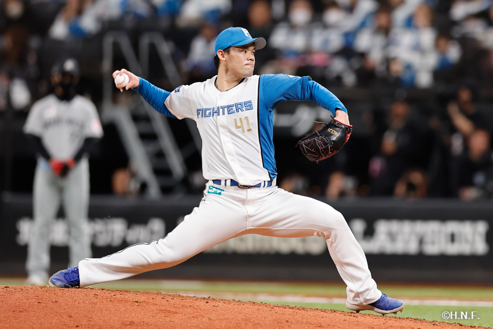 9回表、福谷投手