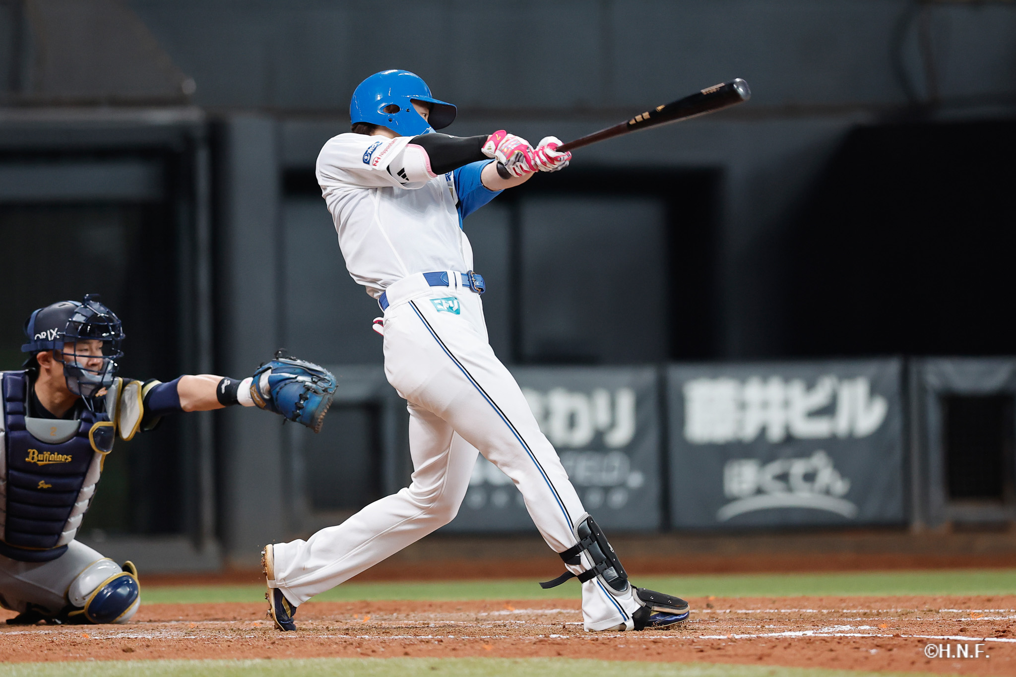 5回裏、西川選手01