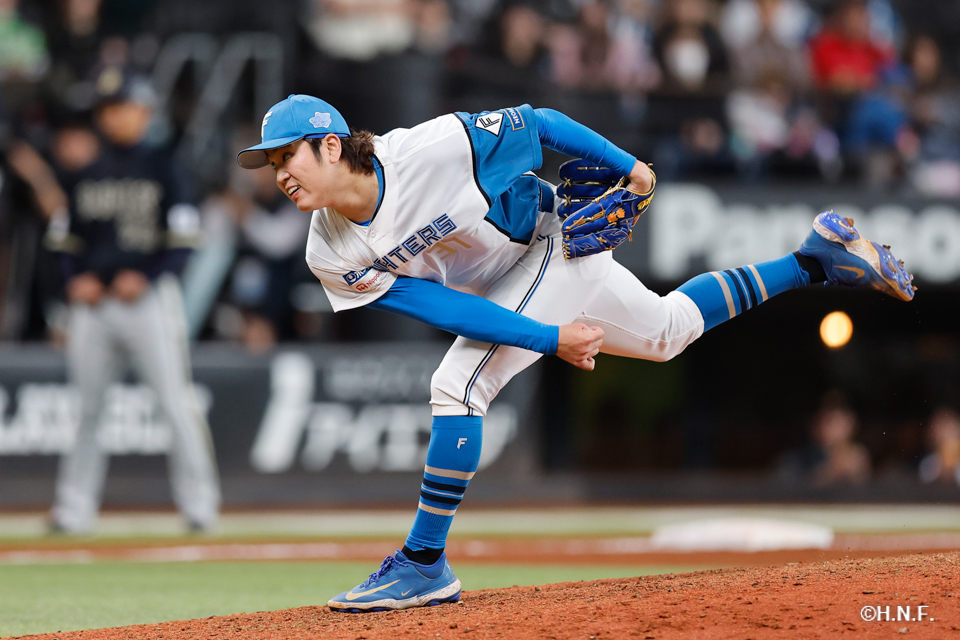 9回表、古林投手