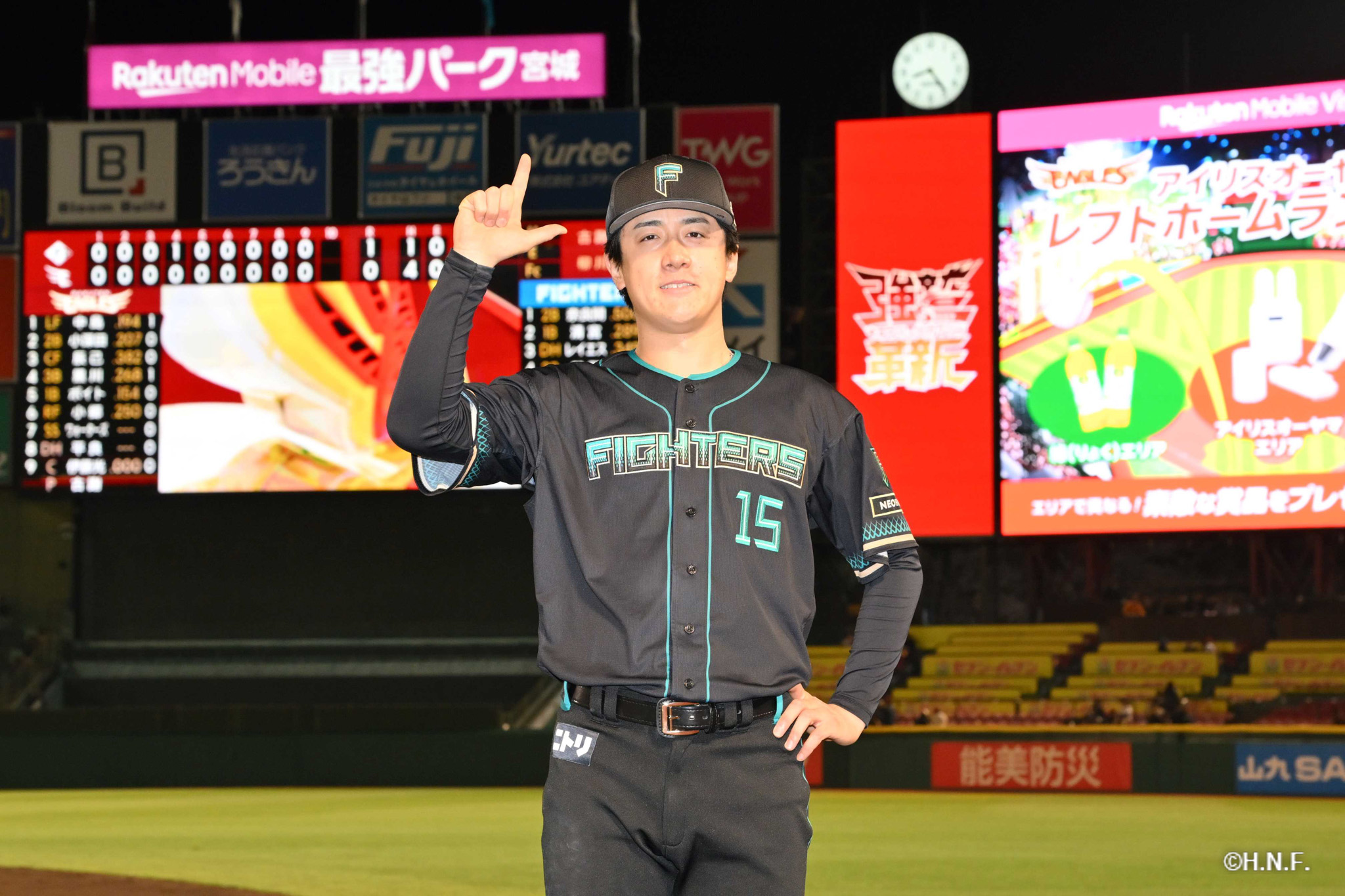 ヒーローの北山投手