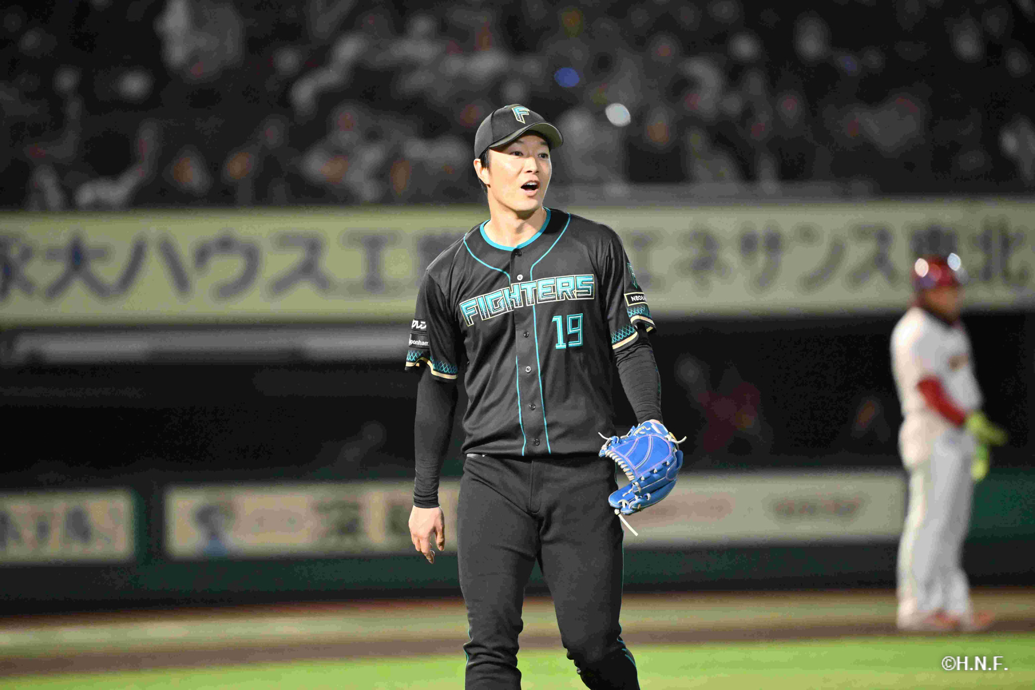 6回裏、玉井投手01