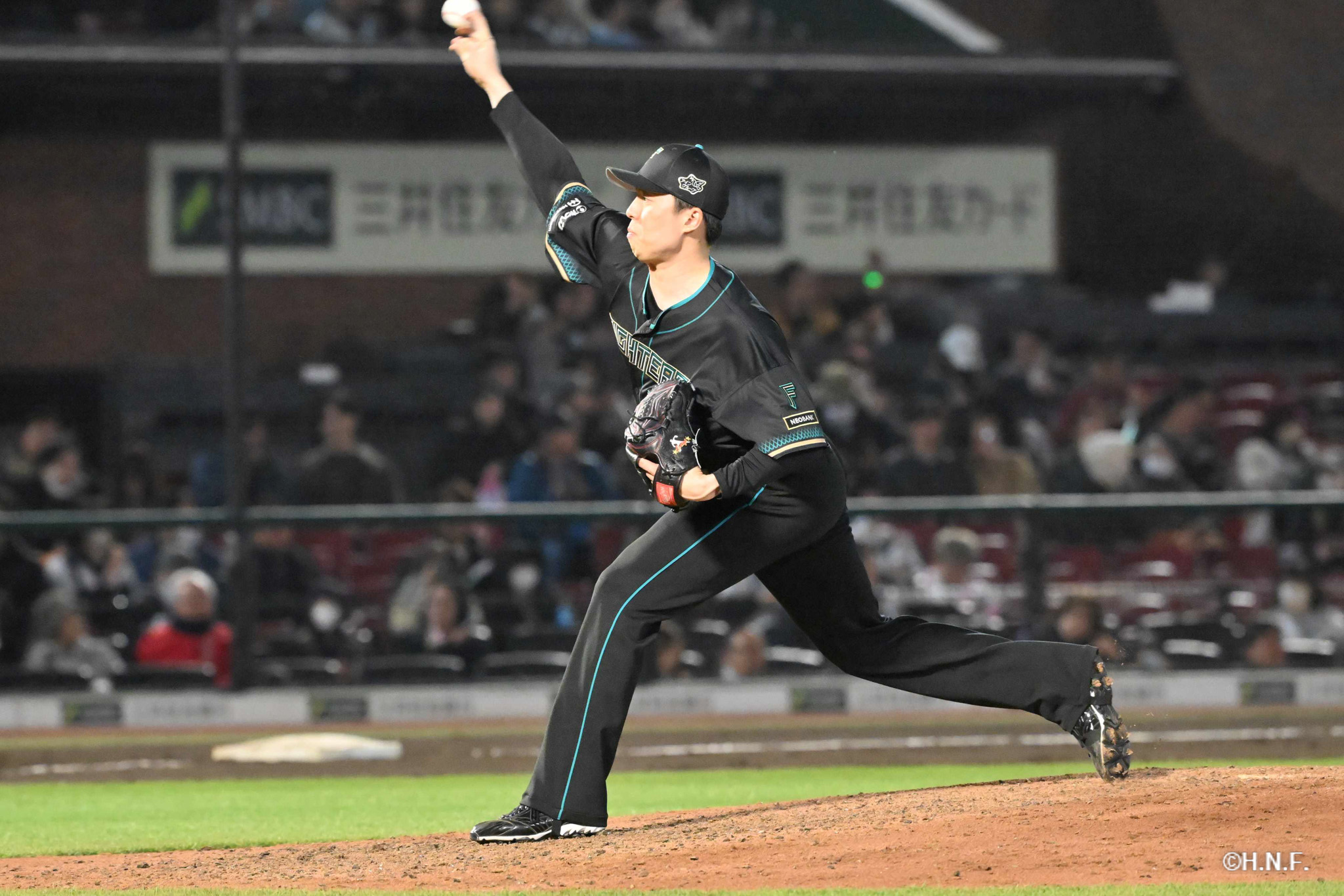 8回裏、田中正義投手