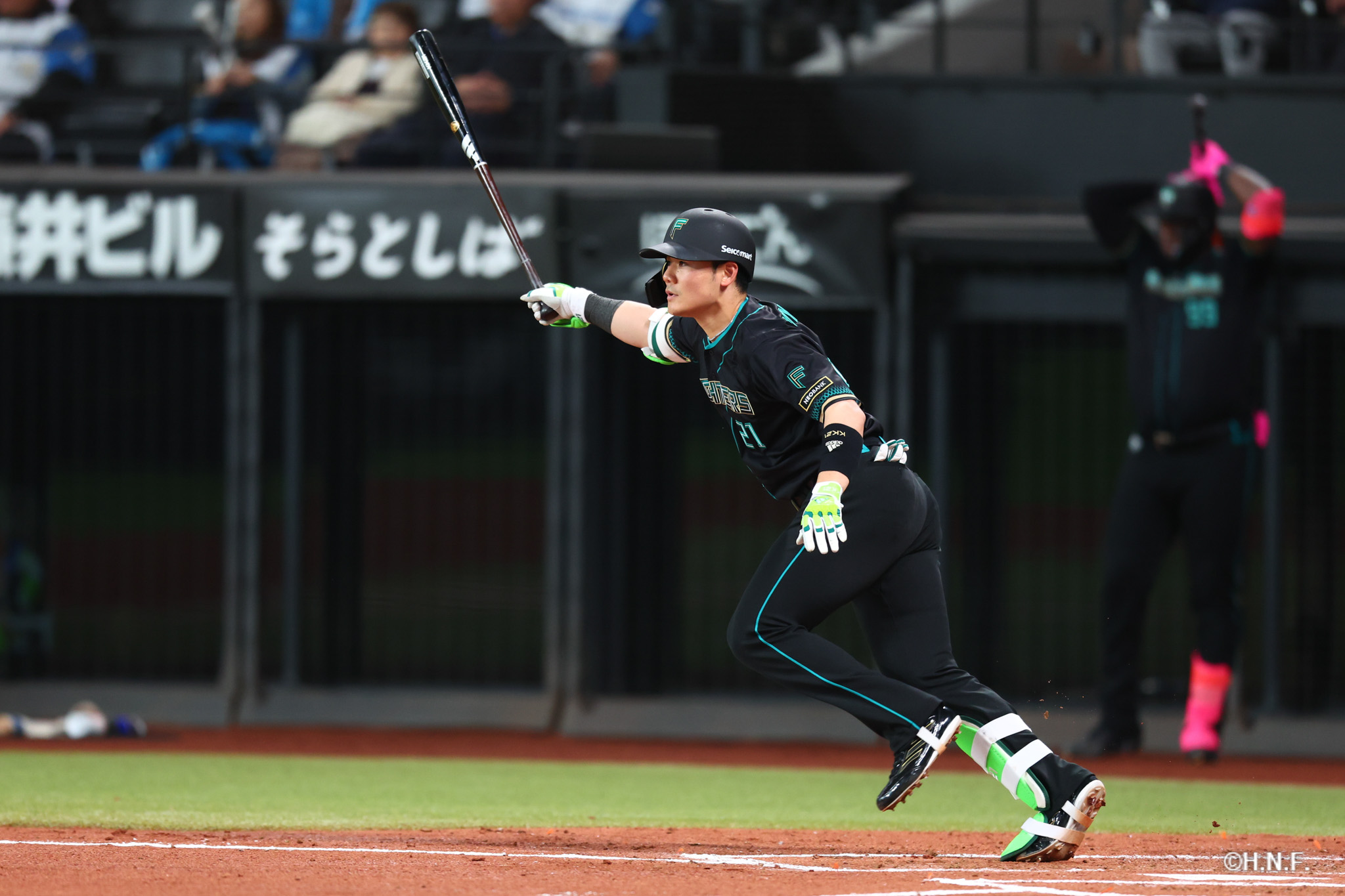 1回裏、清宮選手