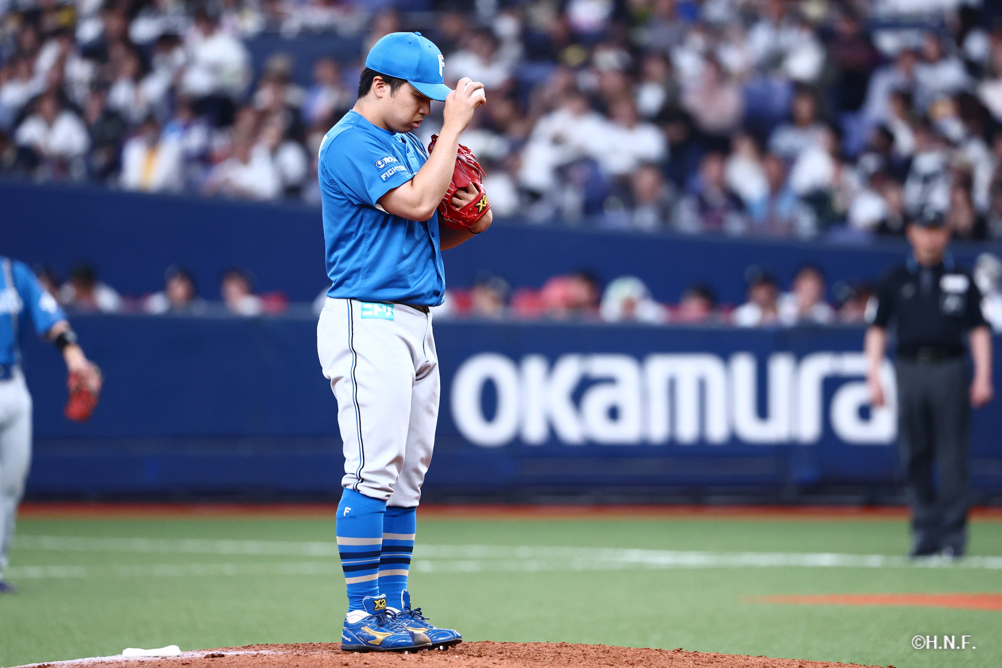 6回裏、山本投手01