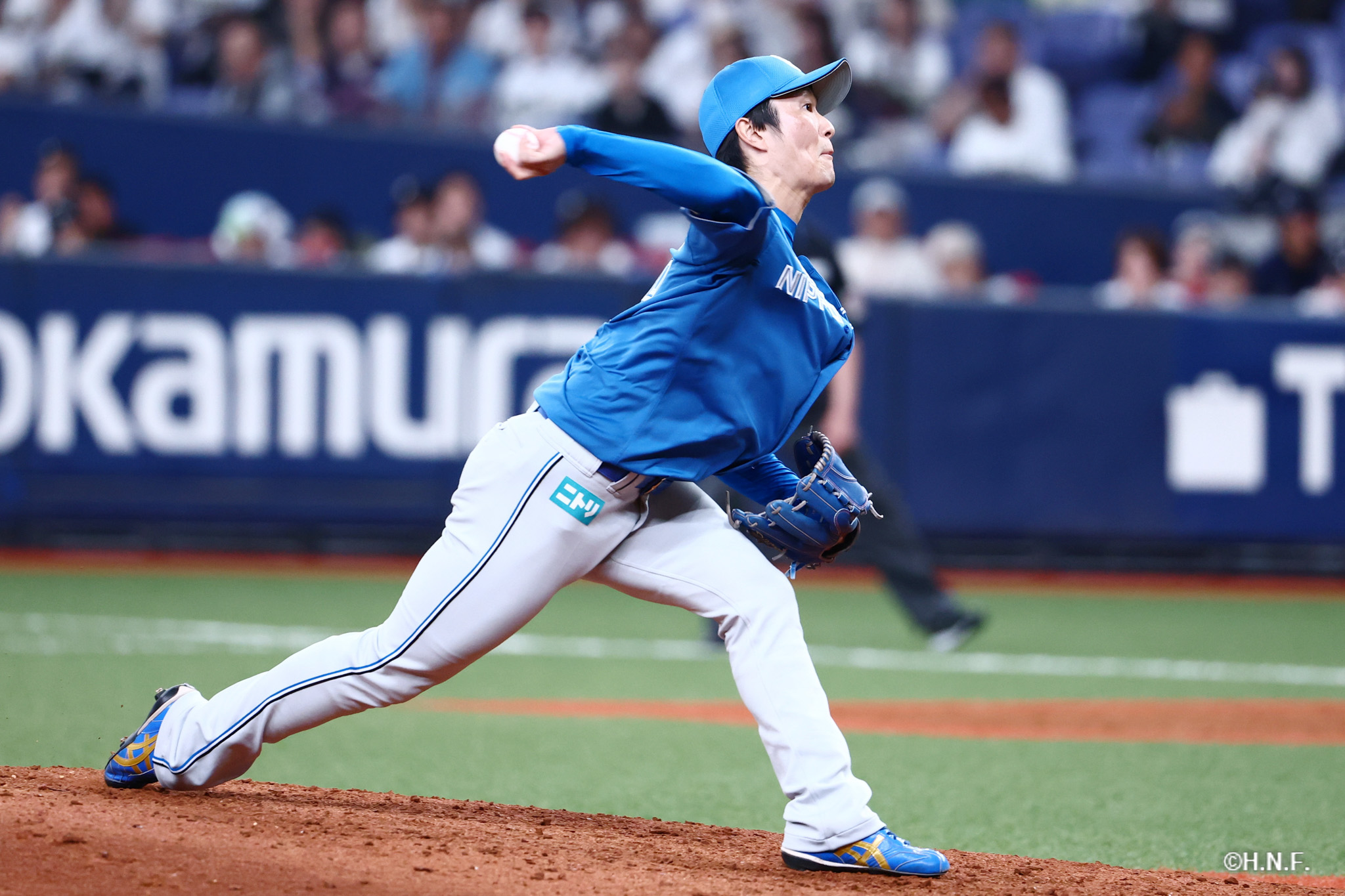 8回裏、玉井投手01