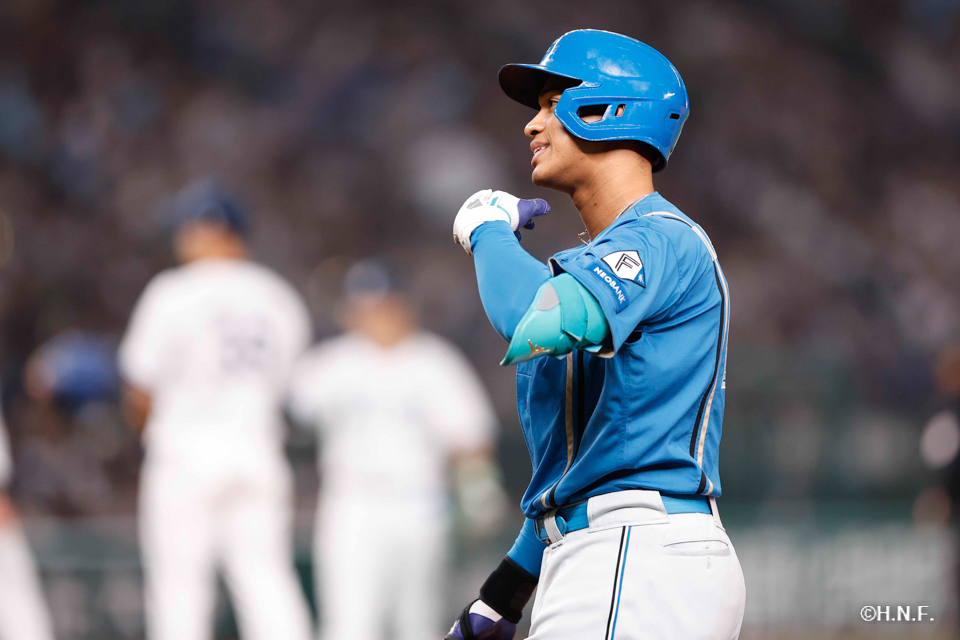 9回表、万波選手