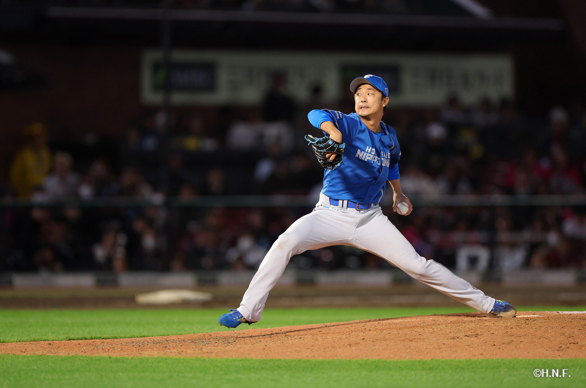 8回裏、島本投手