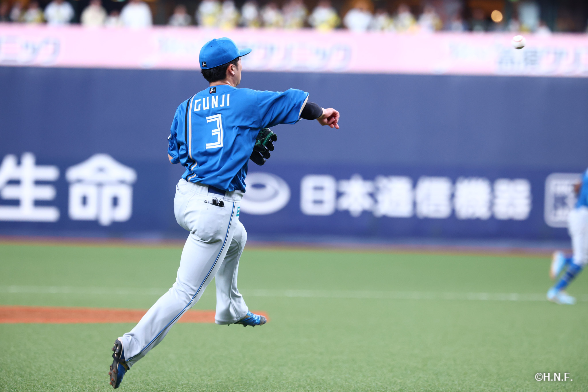 7回裏、郡司選手