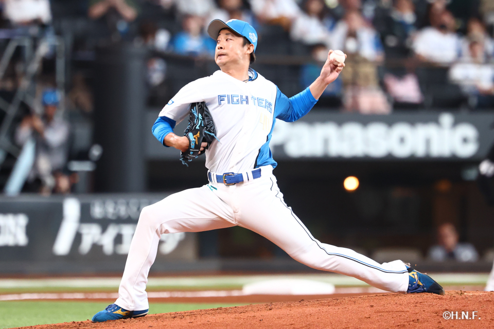 6回表、島本投手01