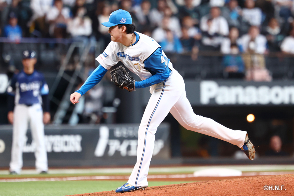 9回表、柳川投手01