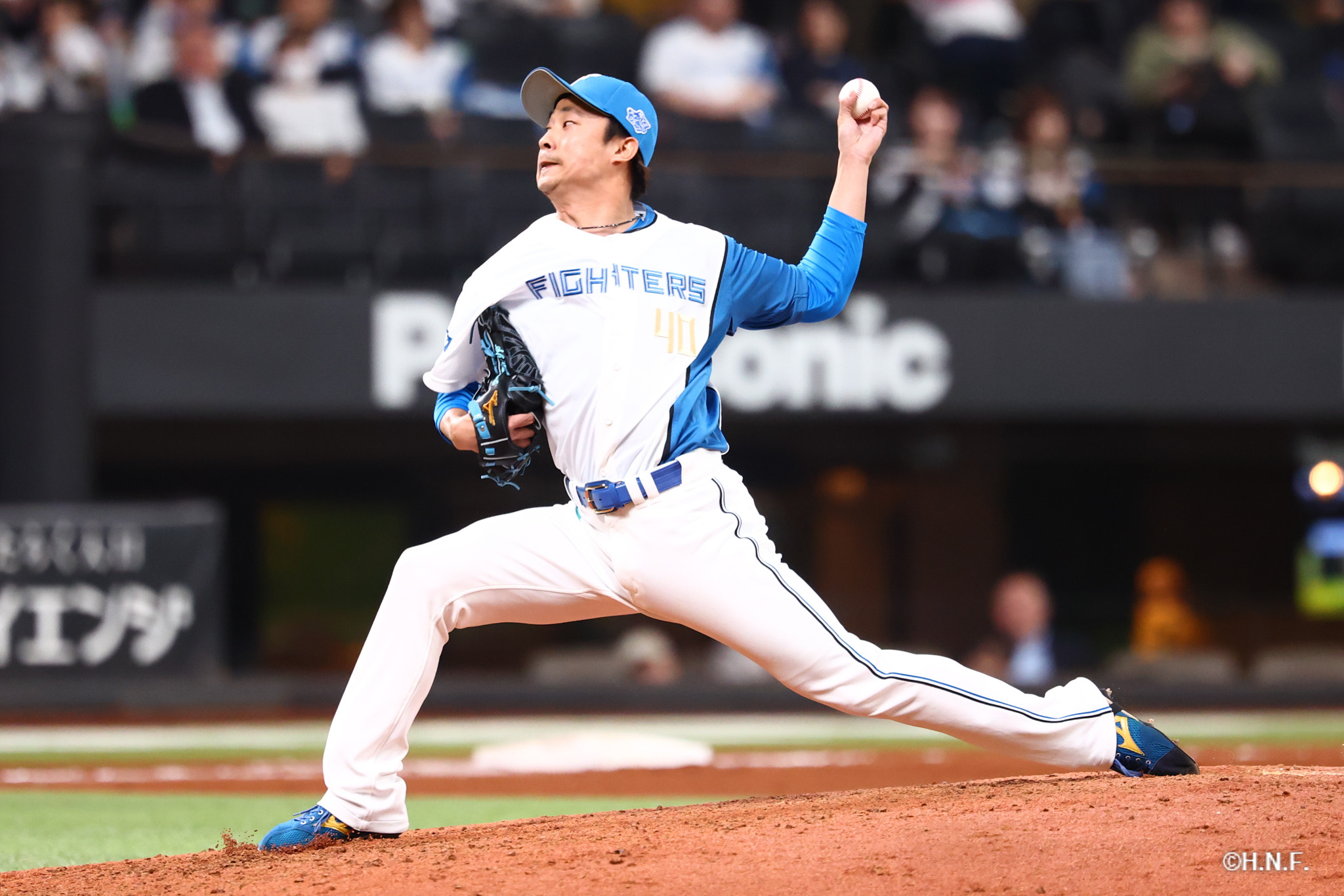 7回表、島本投手01