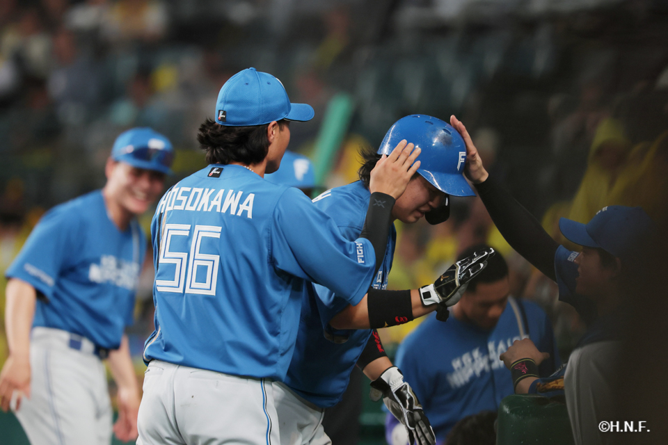   <span>5回表、進藤選手</span>
