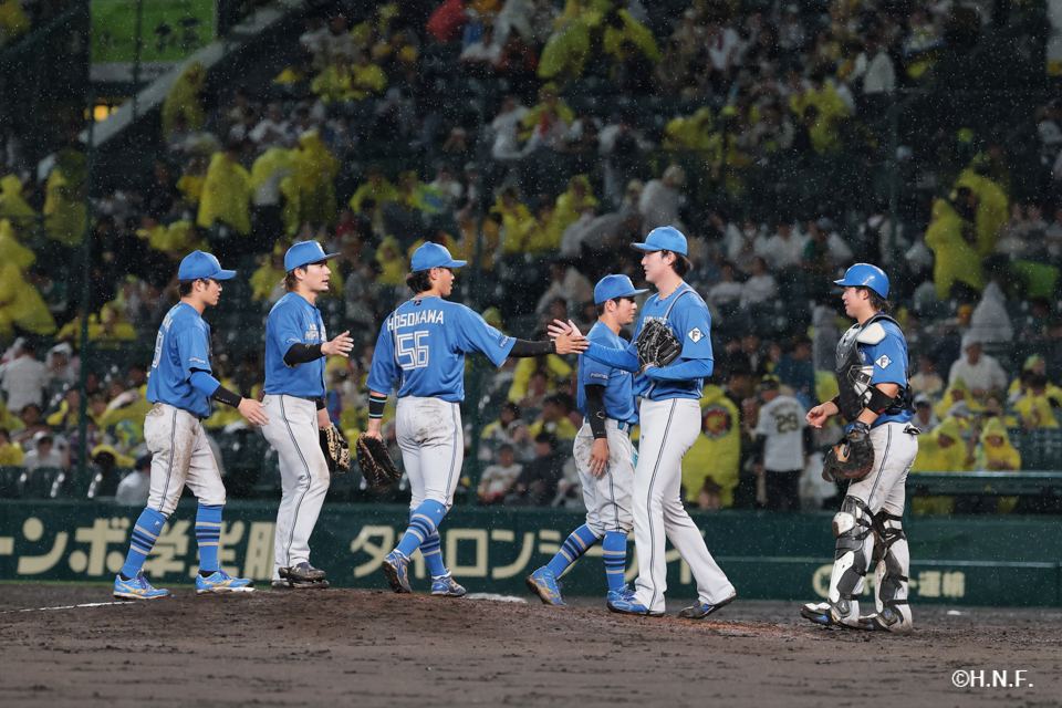   <span>ゲームセット、柳川投手</span>
