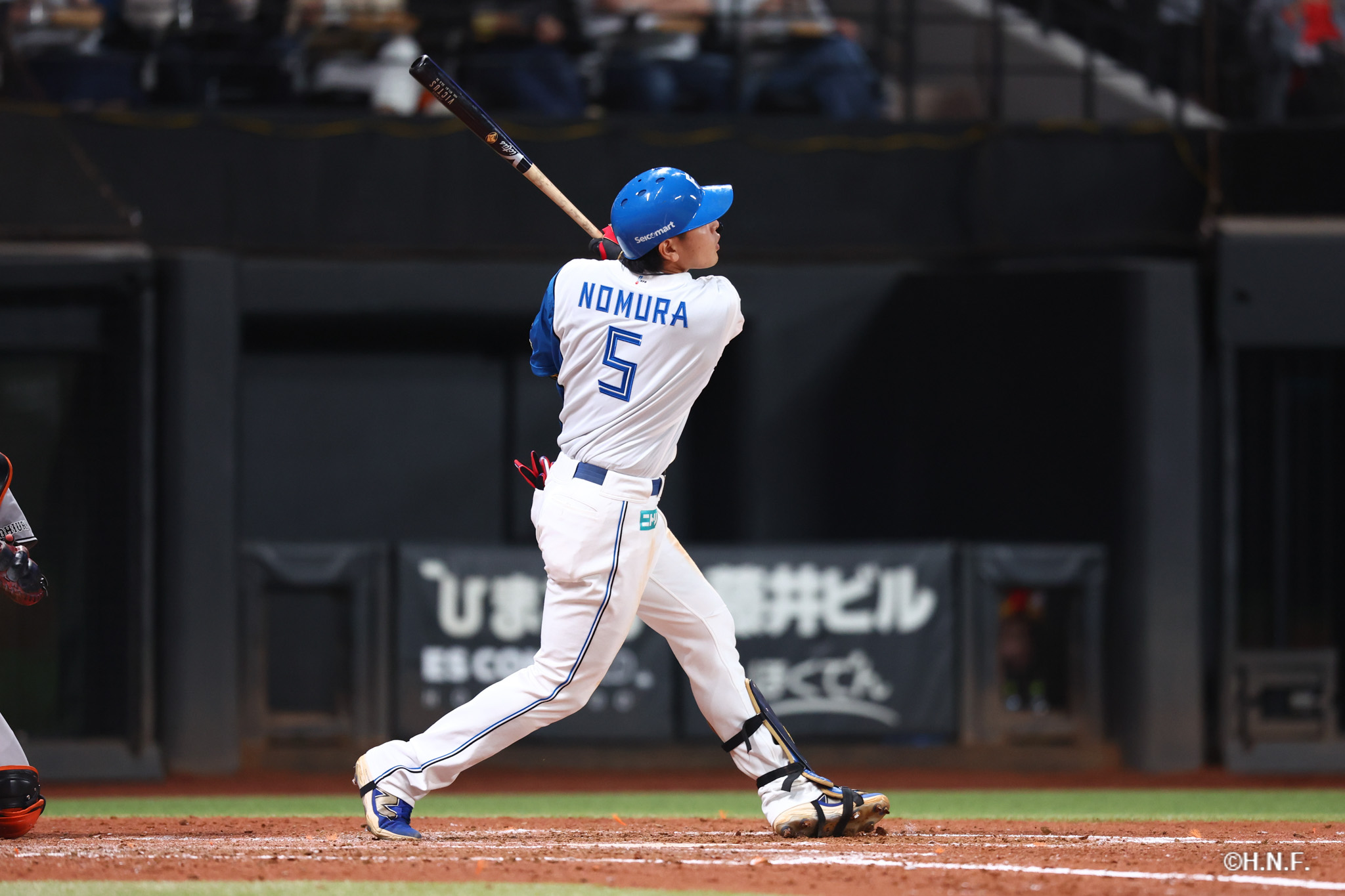 4回裏、野村選手