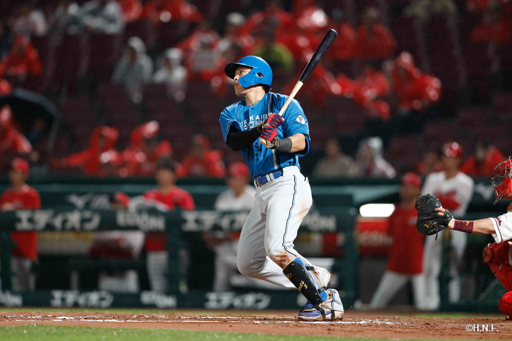 8回表、野村選手