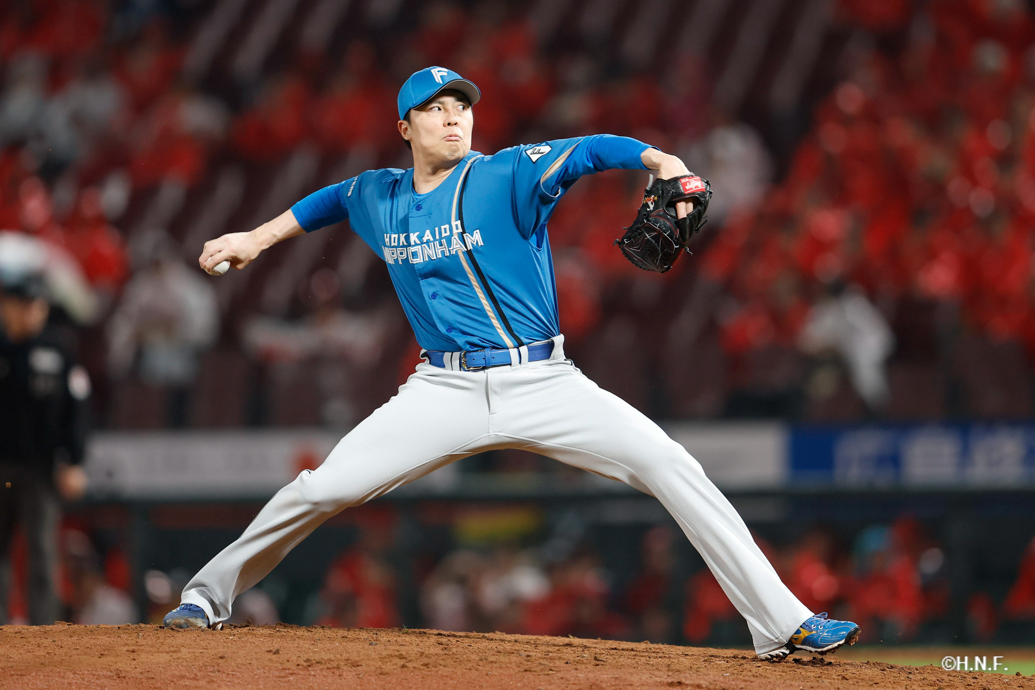 8回裏、田中正義投手