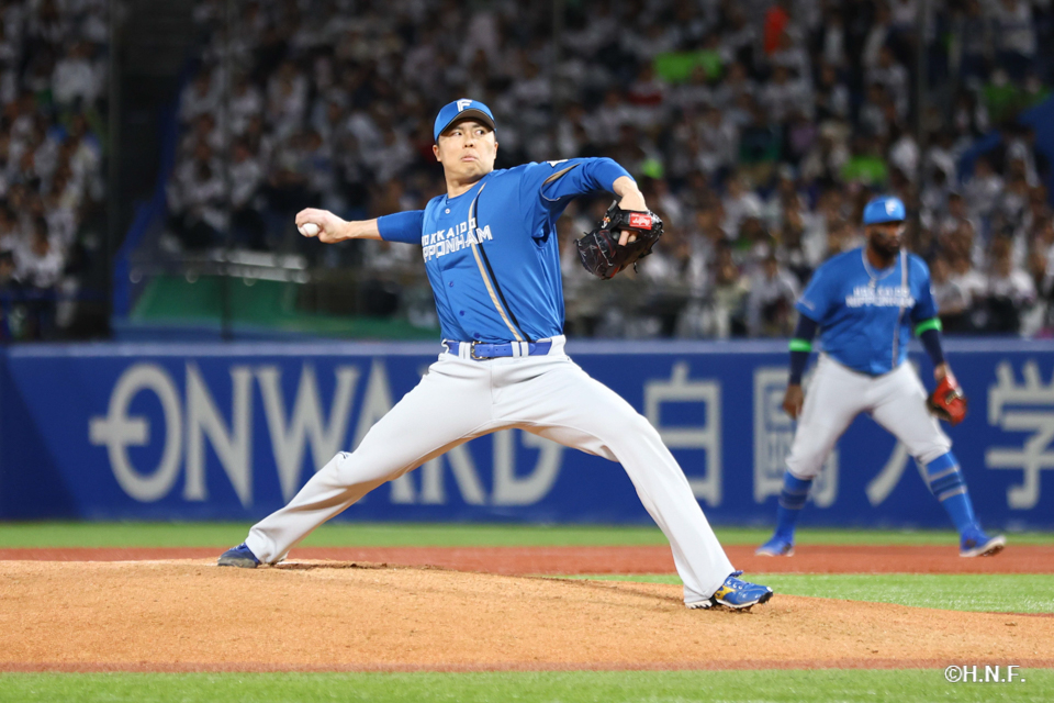 8回裏、田中正義投手