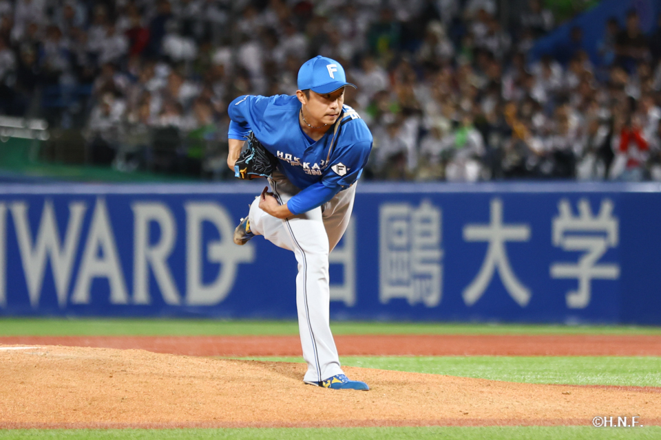 9回裏、島本投手