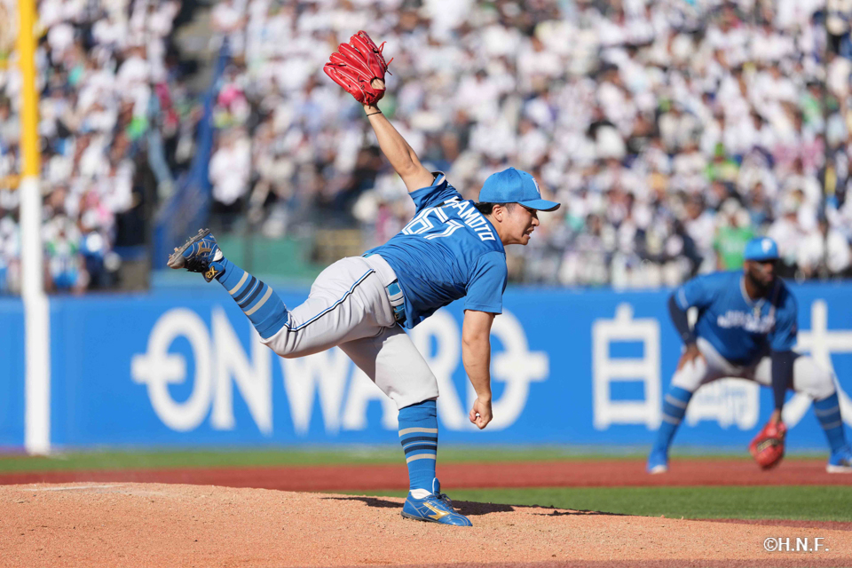 7回裏、山本投手