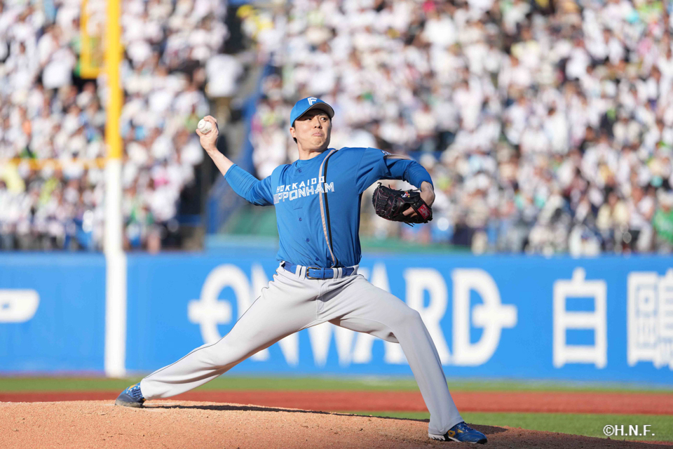 8回裏、田中正義投手