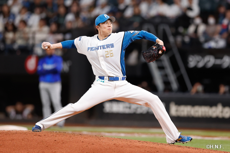 8回表、田中正義投手
