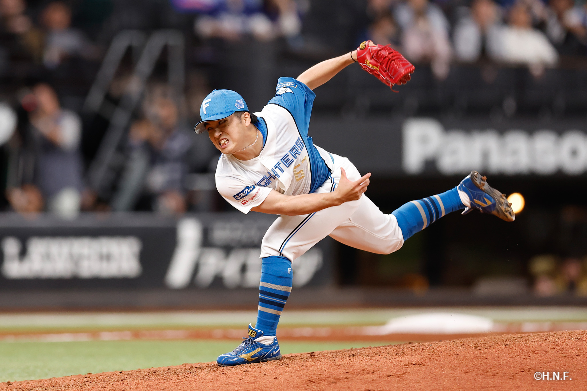 7回表、山本投手01