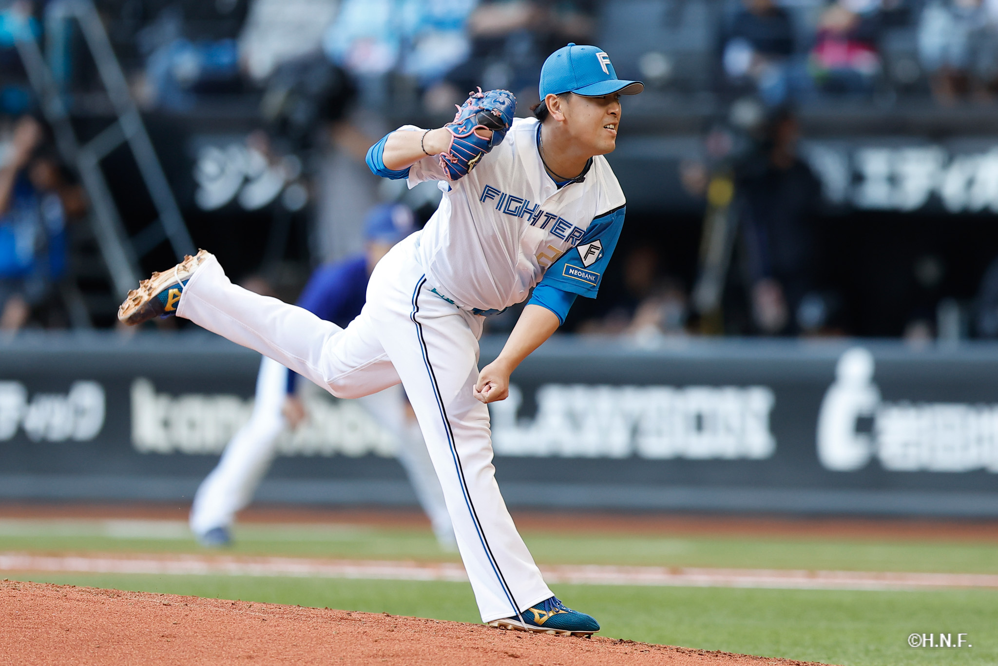 4回表、河野投手01