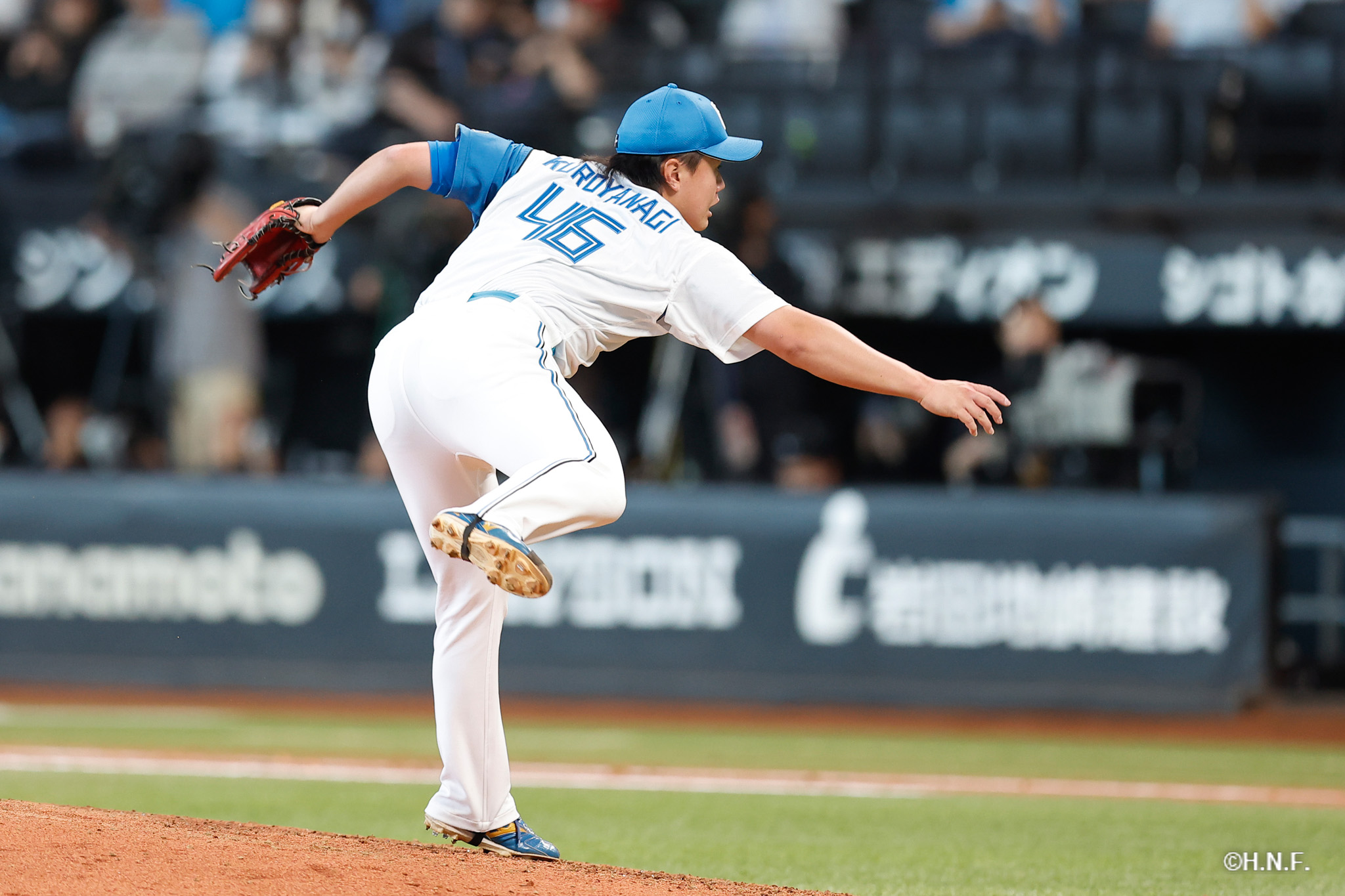 7回表、畔柳投手01