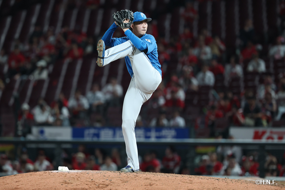 9回裏、柳川投手