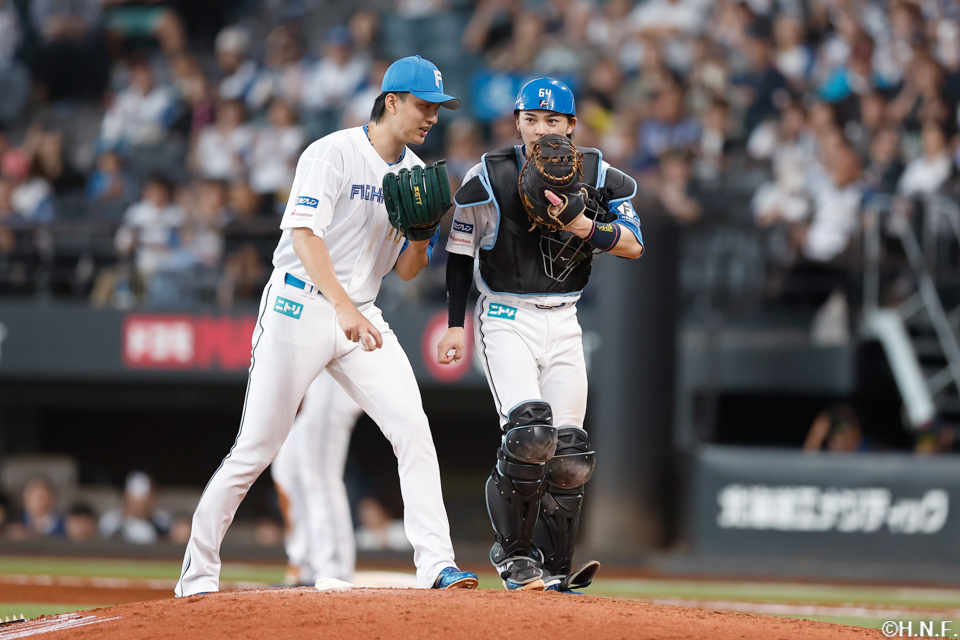 9回表、達投手と田宮選手