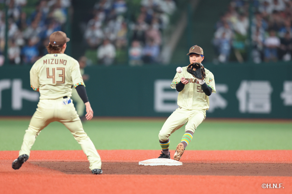 7回裏、水野選手