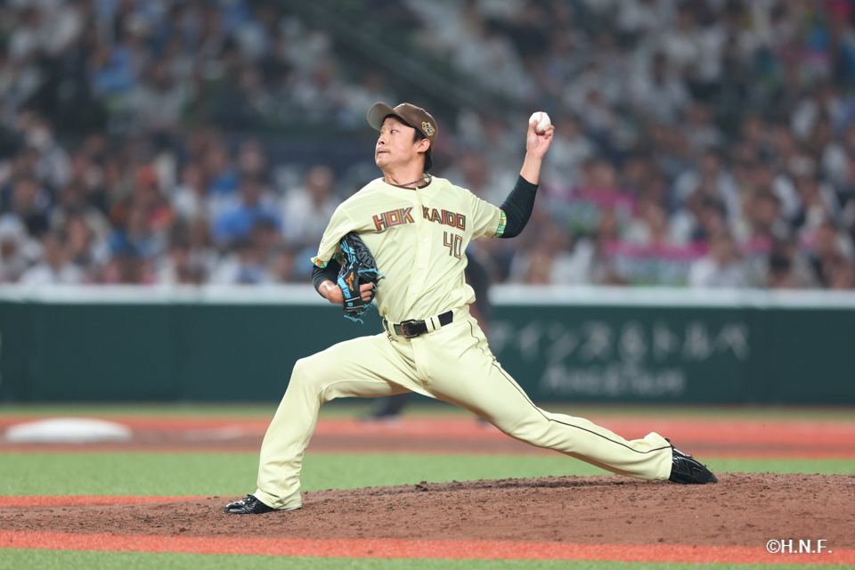 8回裏、島本投手