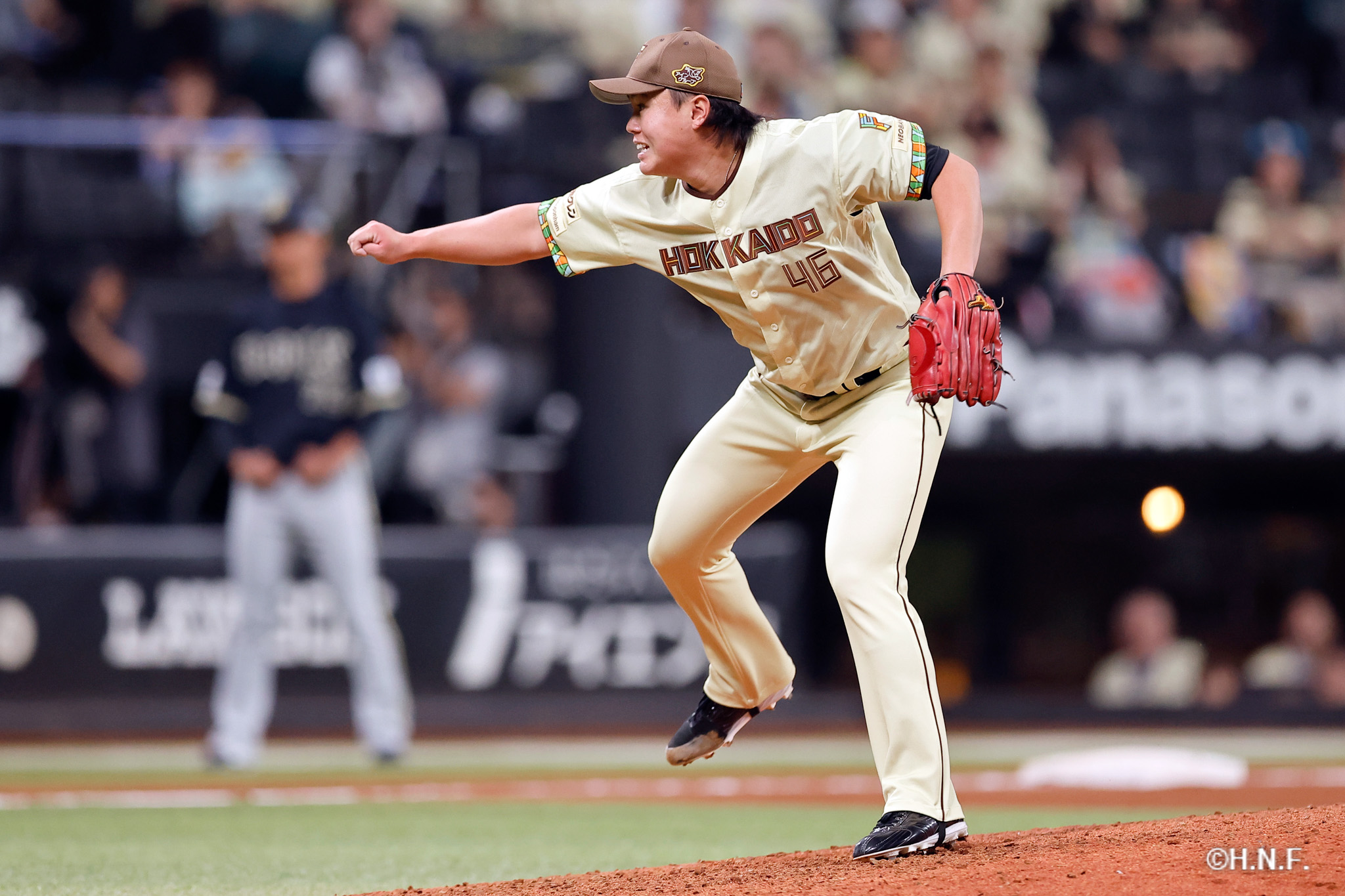 9回表、畔柳投手
