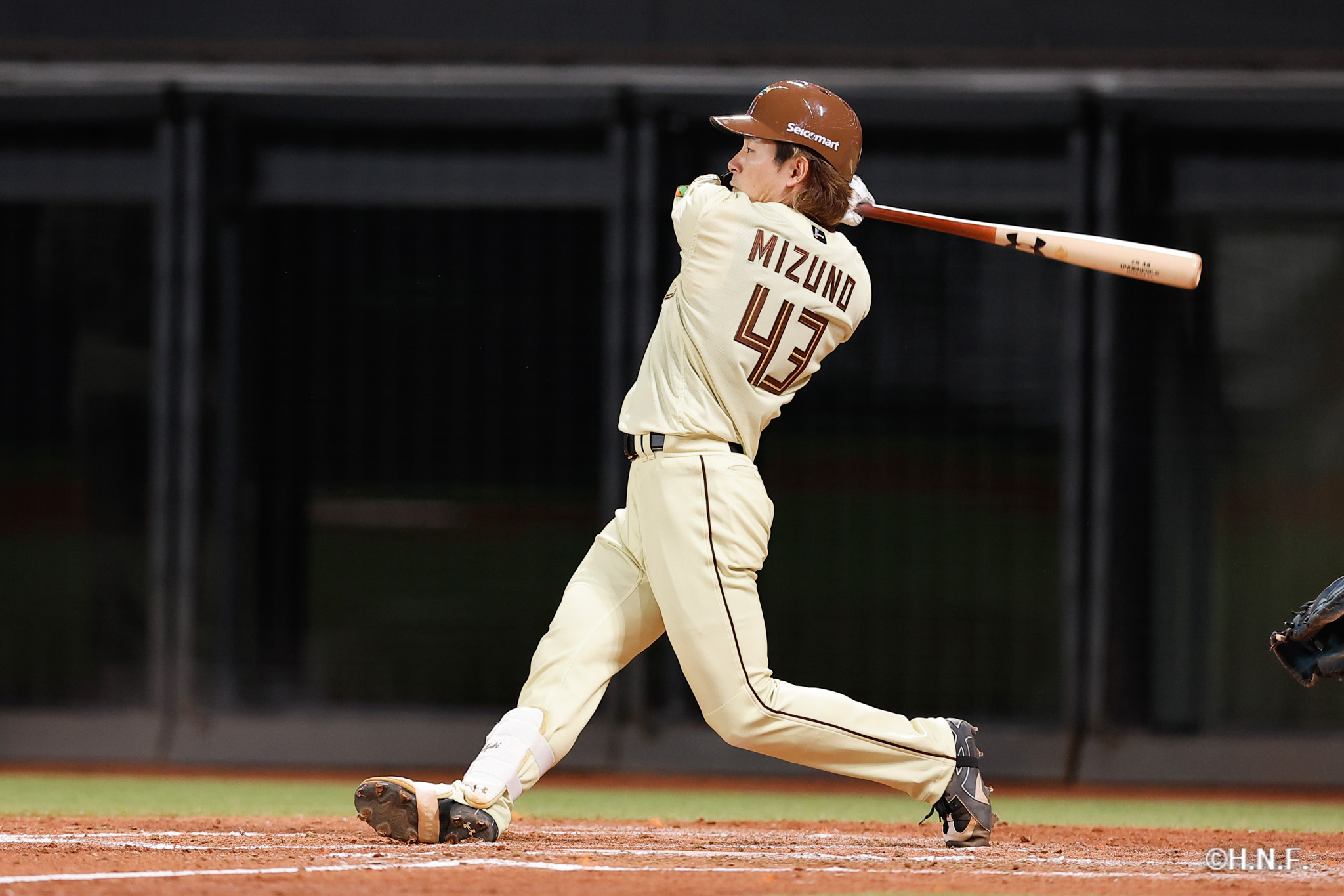 5回裏、水野選手