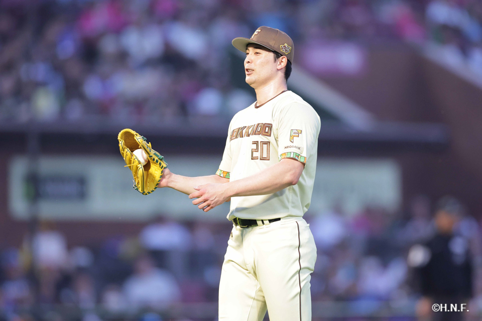 4回裏、上原投手