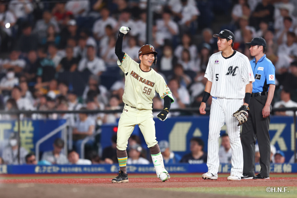 7回表、奈良間選手